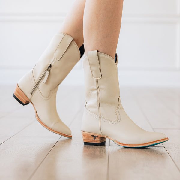 Lane Boots Plain Jane Midi - Pale Ivory