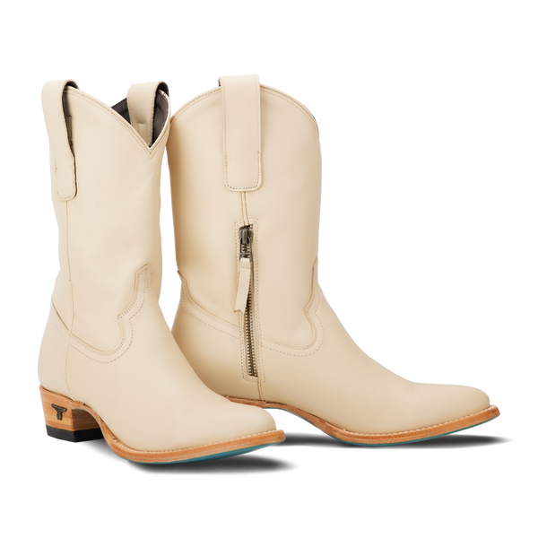 lane boots Plain Jane Midi - Pale Ivory