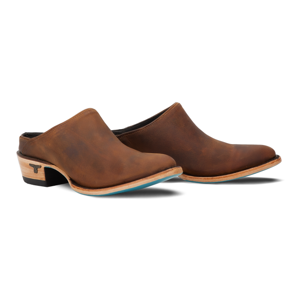 lane boots Plain Jane Mule - Burnt Caramel