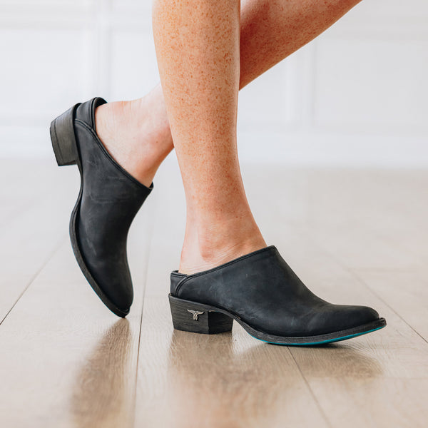 Lane Boots Plain Jane Mule - Matte Black