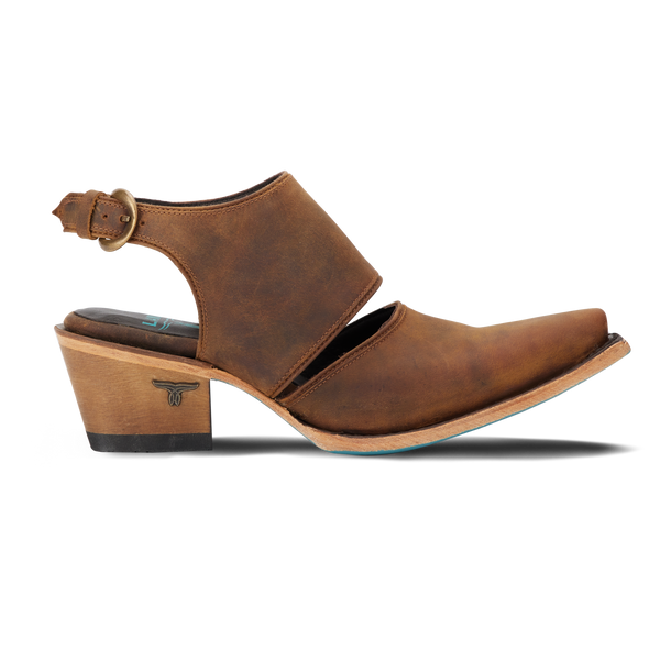 Lane Boots Plain Jane Slingback Mule - Burnt Caramel