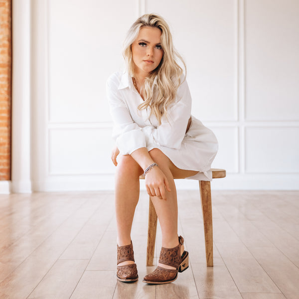 Lane Boots Robin Slingback Mule - Burnt Caramel