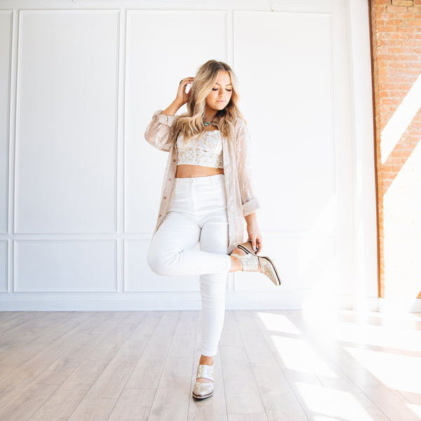 Lane Boots Robin Slingback Mule - Champagne Metallic