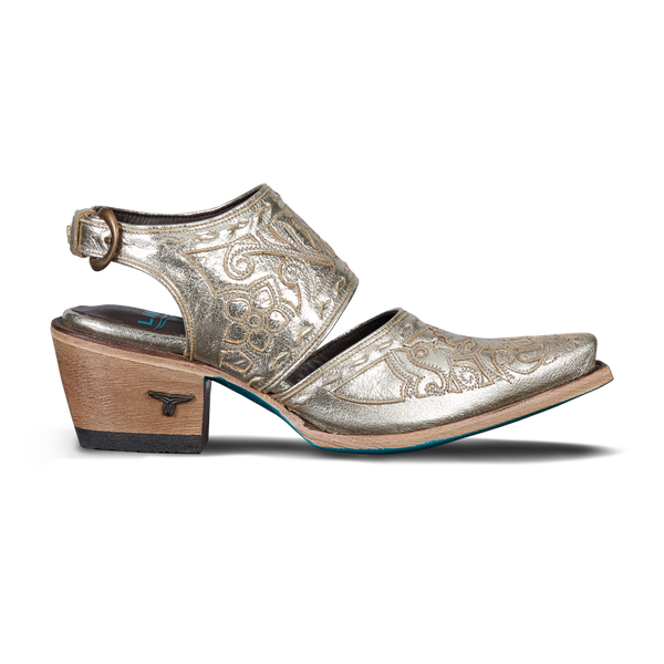 Lane Boots Robin Slingback Mule - Champagne Metallic
