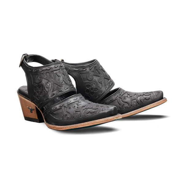 lane boots Robin Slingback Mule - Jet Black