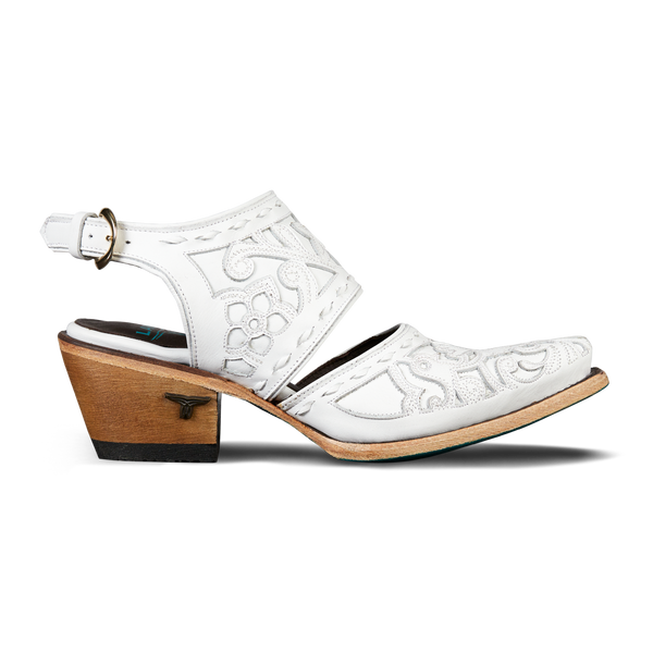 Lane Boots Robin Slingback Mule - Matte White