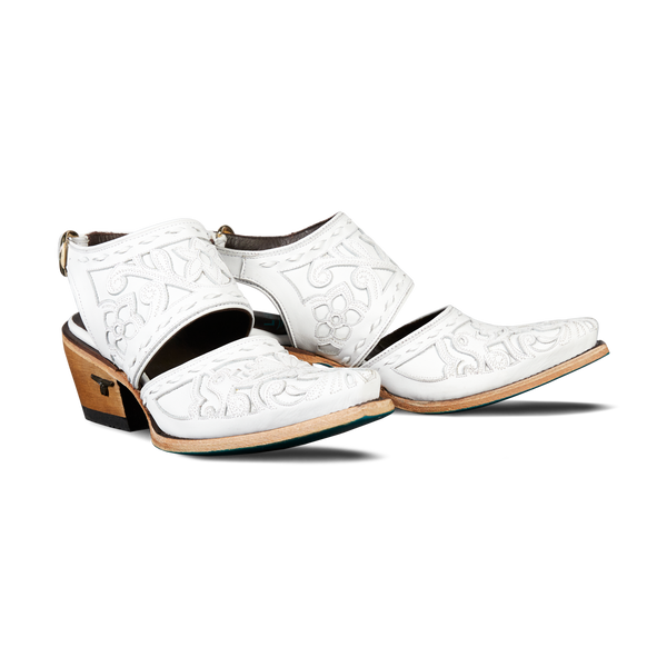 lane boots Robin Slingback Mule - Matte White