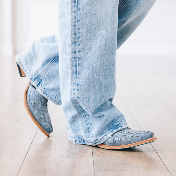 Lane Boots Robin Slingback Mule - Washed Denim