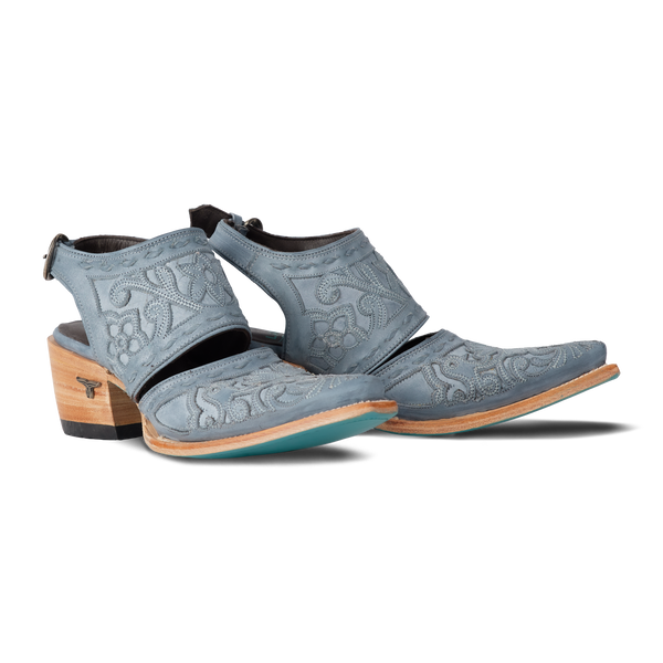 lane boots Robin Slingback Mule - Washed Denim