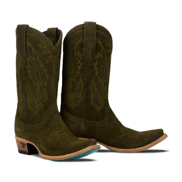 lane boots Sandaga Midi - Olive Suede