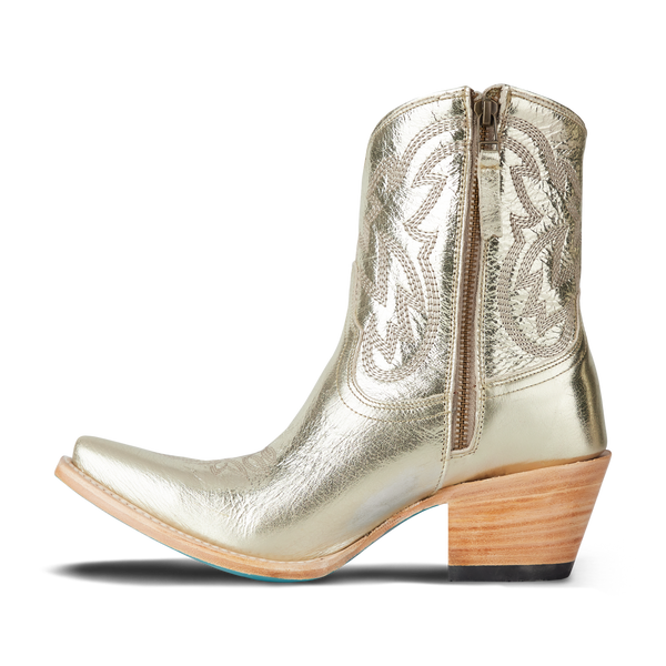 Lane Boots Smokeshow Bootie - Champagne Metallic