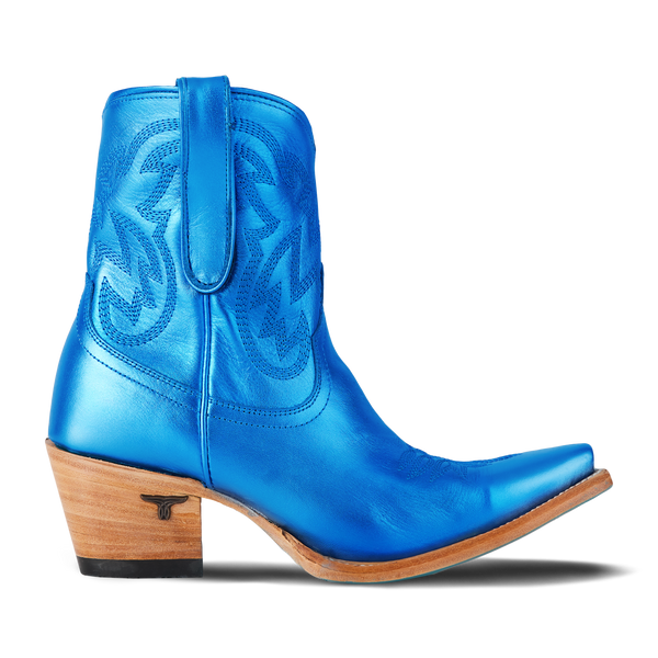 Lane Boots Smokeshow Bootie - Cobalt Metallic