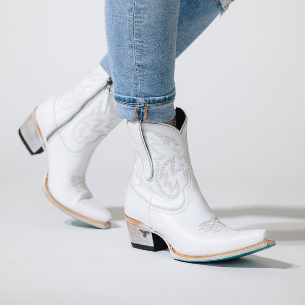 Lane Boots Smokeshow Bootie - Matte White
