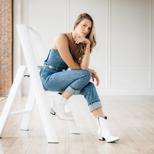 Lane Boots Smokeshow Bootie - Matte White