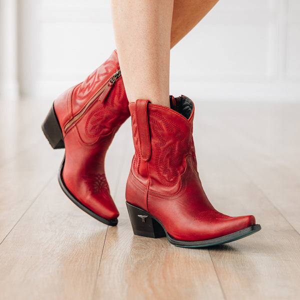 Lane Boots Smokeshow Bootie - Smoldering Ruby