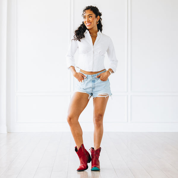 Lane Boots Smokeshow Bootie - Smoldering Ruby