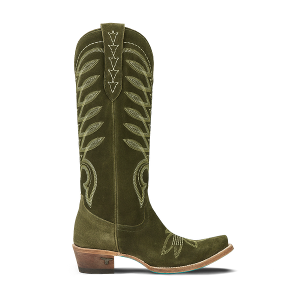 Lane Boots Squash Blossom Boot - Olive Suede