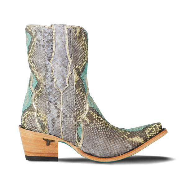Lane Boots Vickson Exotic Bootie - Blue Watercolor