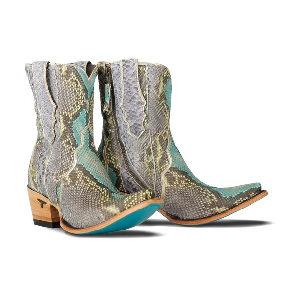 lane boots Vickson Exotic Bootie - Blue Watercolor