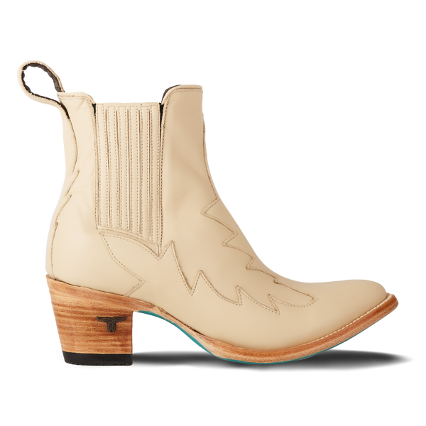 Lane Boots Western Chelsea Bootie - Pale Ivory