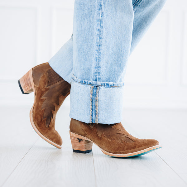 Lane Boots Western Chelsea Bootie - Toffee Suede