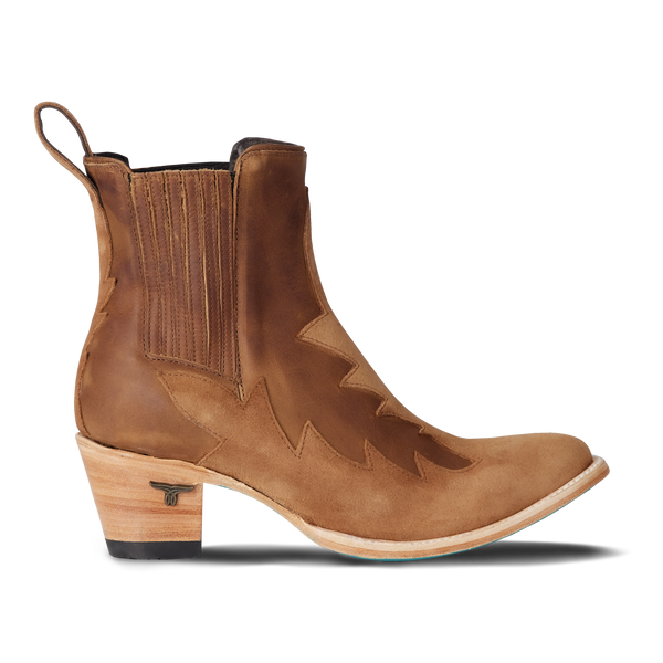 Lane Boots Western Chelsea Bootie - Toffee Suede