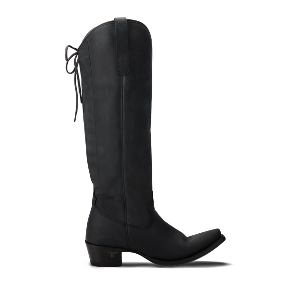 Lane Boots Olivia Jane Knee High Corset - Matte Black