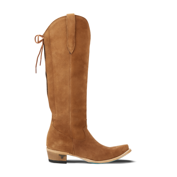 Lane Boots Olivia Jane Knee High Corset - Toffee Suede