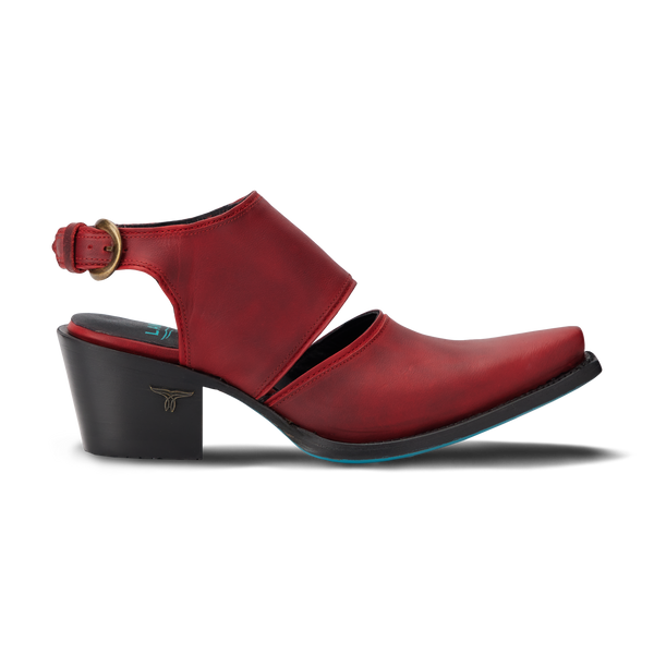Lane Boots Plain Jane Slingback Mule - Smoldering Ruby