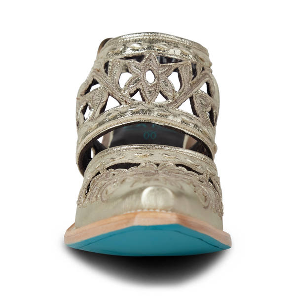 Lane Boots Robin Cut Out Slingback Mule - Champagne Metallic