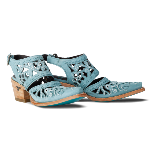lane boots Robin Cut Out Slingback Mule - Powder Blue