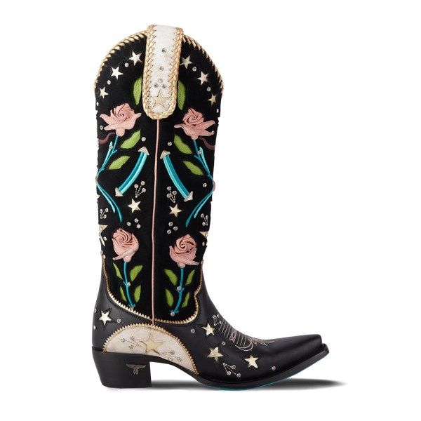 Lane Boots Stars Align Boot - Jet Black & Ceramic Crackle