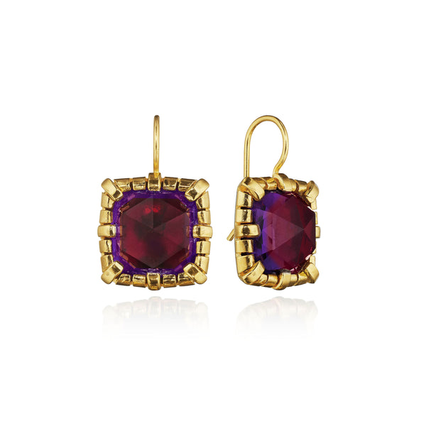 Larkspur & Hawk Bella 1-Drop Earrings (Black Rhodium Or Yellow Gold Wash)