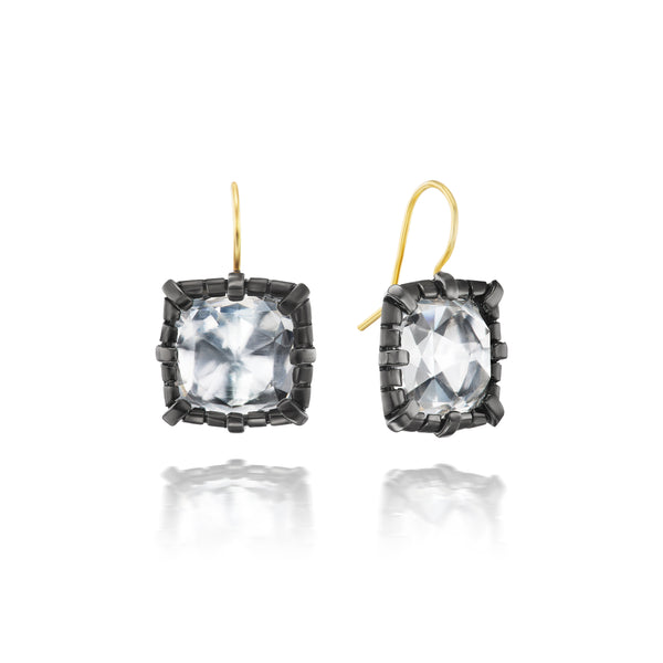 larkspur & hawk Bella 1-Drop Earrings (Black Rhodium or Yellow Gold Wash) larkspur & hawk Bella 1-Drop Earrings (Black Rhodium or Yellow Gold Wash)