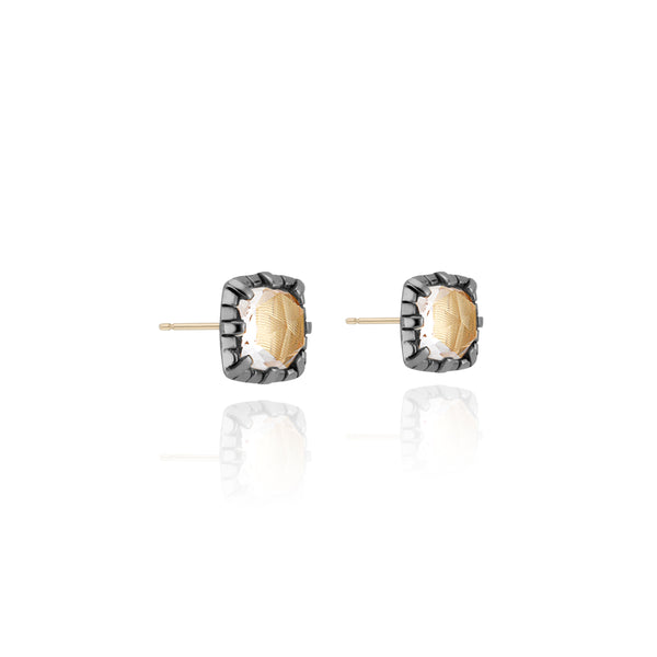 Larkspur & Hawk Bella Stud Earrings (Black Rhodium Or Yellow Gold Wash)