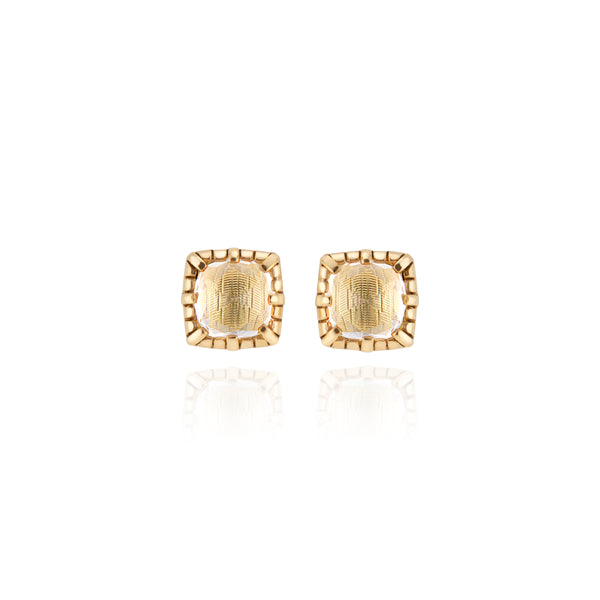larkspur & hawk Bella Stud Earrings (Black Rhodium or Yellow Gold Wash)