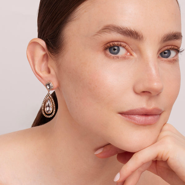 Larkspur & Hawk Caprice Cushion Pear Floating Earring