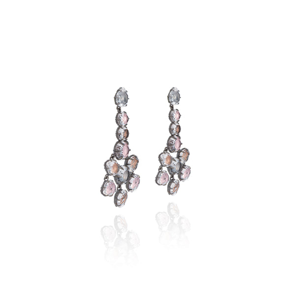 Larkspur & Hawk Caterina Girandole Earrings (Black Rhodium Wash)