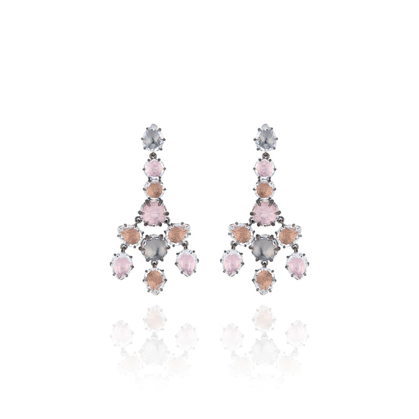 larkspur & hawk Caterina Girandole Earrings (Black Rhodium Wash) larkspur & hawk Caterina Girandole Earrings (Black Rhodium Wash)