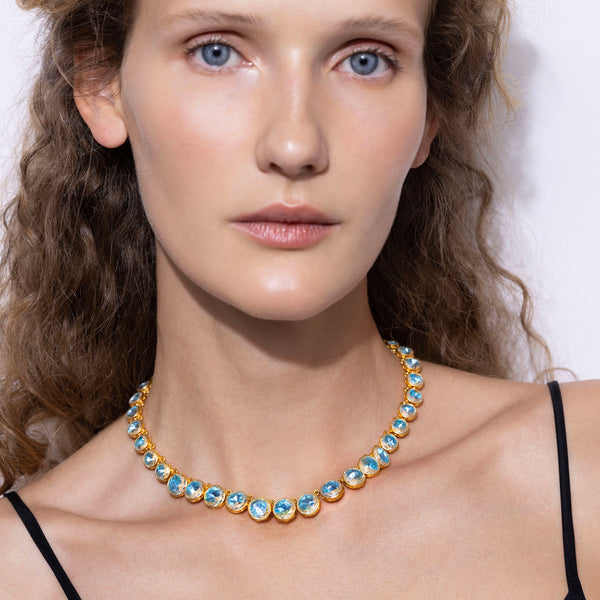 Larkspur & Hawk Catherine Round Rivière (Black Rhodium Or Yellow Gold Wash)