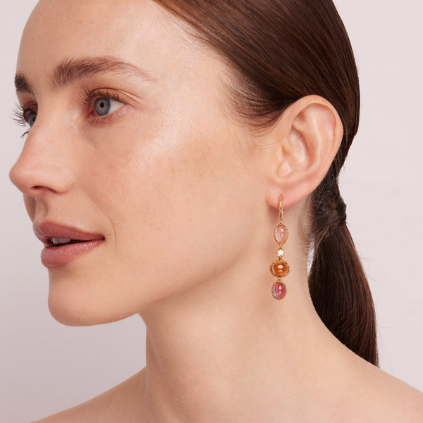 Larkspur & Hawk Emily's Garden Collet 4-Drop Earrings (14k Gold)