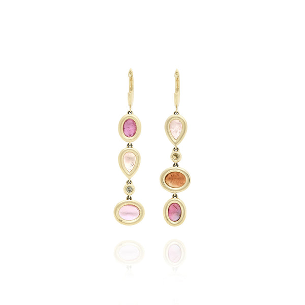 Larkspur & Hawk Emily's Garden Collet 4-Drop Earrings (14k Gold)