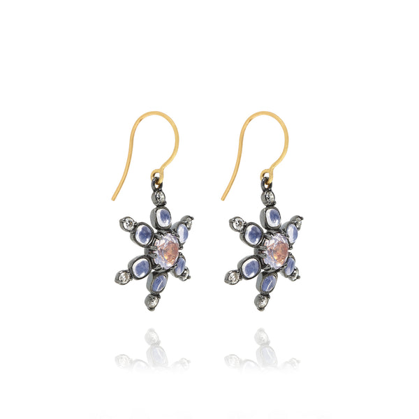 Larkspur & Hawk Estrela 1-Drop Earrings (Black Rhodium Wash)