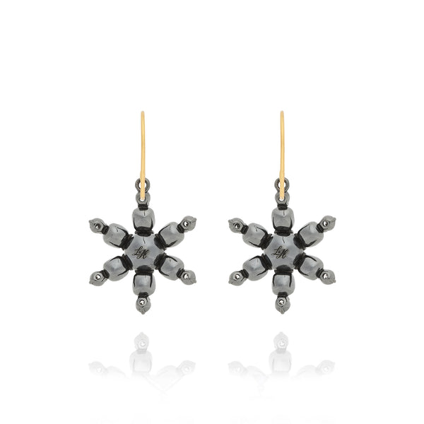 Larkspur & Hawk Estrela 1-Drop Earrings (Black Rhodium Wash)