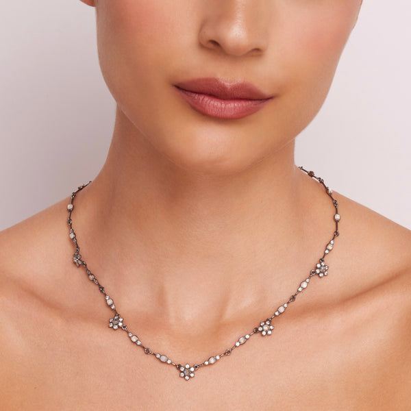 Larkspur & Hawk Estrela Chain Necklace (Black Rhodium Wash)
