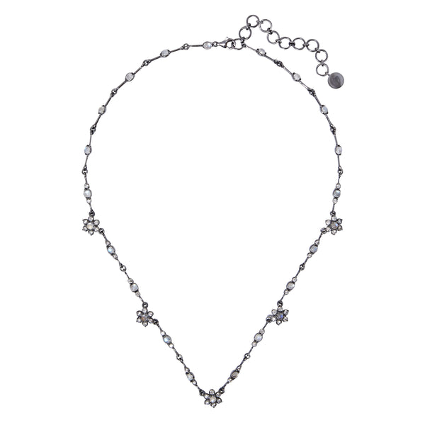 Larkspur & Hawk Estrela Chain Necklace (Black Rhodium Wash)