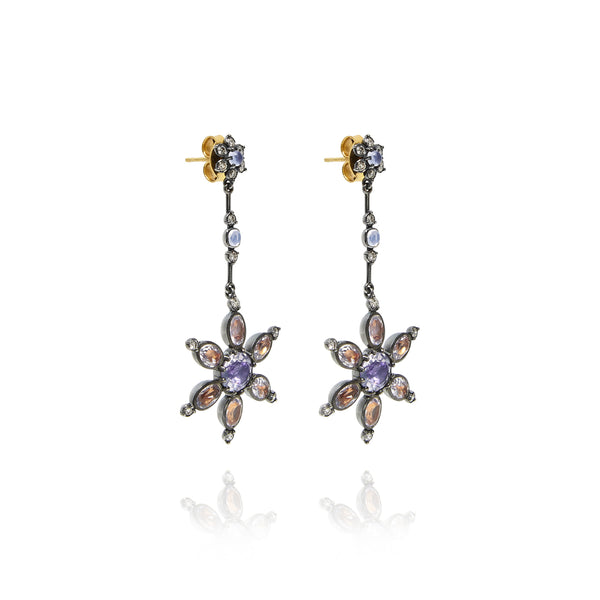 Larkspur & Hawk Estrela Pendant Earrings (Black Rhodium Wash)
