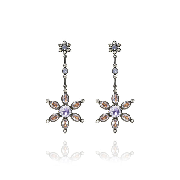 larkspur & hawk Estrela Pendant Earrings (Black Rhodium Wash) larkspur & hawk Estrela Pendant Earrings (Black Rhodium Wash)