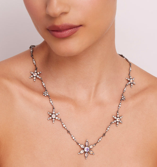 Larkspur & Hawk Estrela Pendant Necklace (Black Rhodium Wash)
