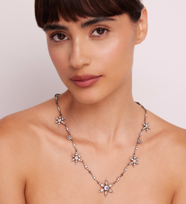 Larkspur & Hawk Estrela Pendant Necklace (Black Rhodium Wash)